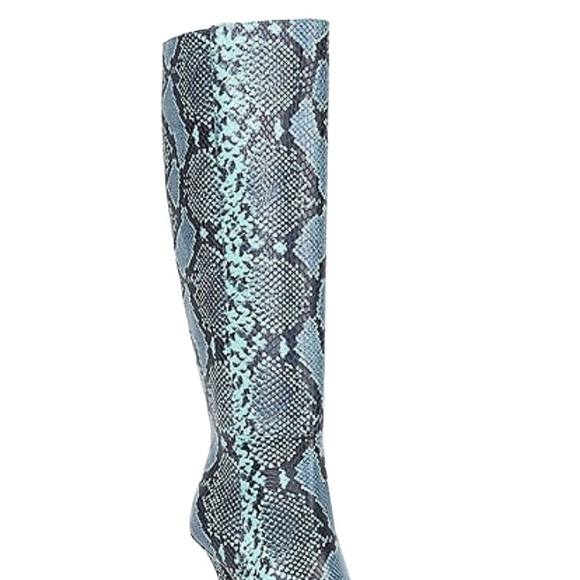 Gianni Bini Snakeskin Print Over the Knee Boots - Picture 2 of 16